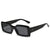 Fashion Geometric Leopard Ac Square Full Frame Women's Sunglasses