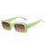 Fashion Geometric Leopard Ac Square Full Frame Women's Sunglasses