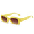 Fashion Geometric Leopard Ac Square Full Frame Women's Sunglasses