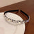 Fashion Geometric Metal Inlay Zircon Hair Band 1 Piece