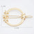 Fashion Geometric Metal Plating Hair Clip