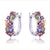 Fashion Geometric Metal Plating Inlay Crystal Zircon Earrings 1 Pair