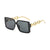 Fashion Geometric Pc Resin Square Full Frame Women's Sunglasses