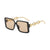 Fashion Geometric Pc Resin Square Full Frame Women's Sunglasses