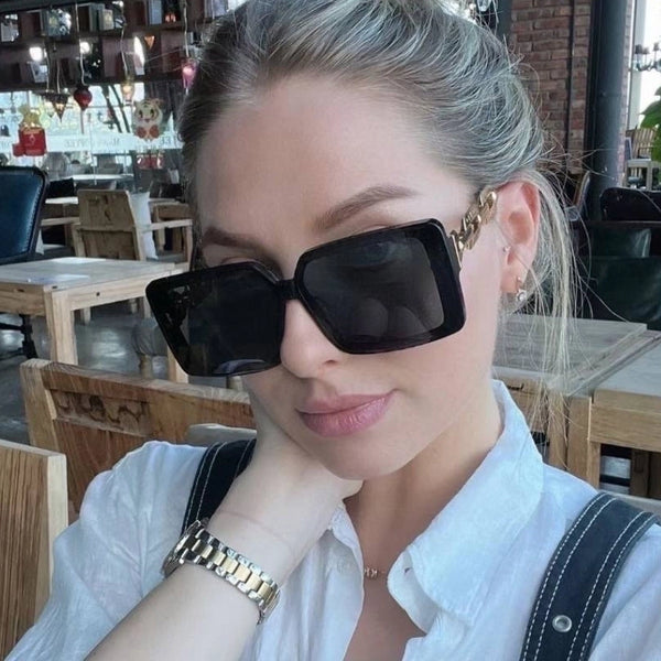 Fashion Geometric Pc Resin Square Full Frame Women's Sunglasses