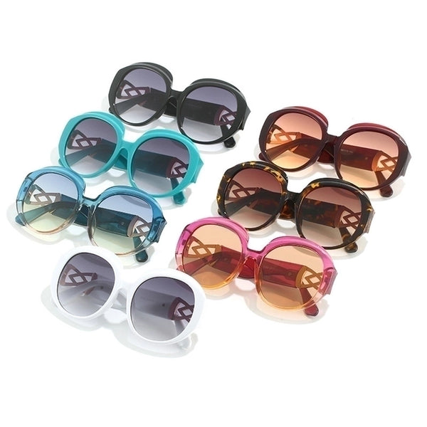 Fashion Geometric Pc Round Frame Full Frame Women's Sunglasses