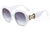 Fashion Geometric Pc Round Frame Full Frame Women's Sunglasses