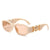 Fashion Geometric Pc Special-shaped Mirror Full Frame Women's Sunglasses