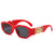 Fashion Geometric Pc Special-shaped Mirror Full Frame Women's Sunglasses