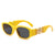 Fashion Geometric Pc Special-shaped Mirror Full Frame Women's Sunglasses