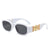 Fashion Geometric Pc Special-shaped Mirror Full Frame Women's Sunglasses