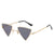 Fashion Geometric Pc Special-shaped Mirror Patchwork Full Frame Women's Sunglasses