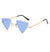 Fashion Geometric Pc Special-shaped Mirror Patchwork Full Frame Women's Sunglasses