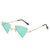 Fashion Geometric Pc Special-shaped Mirror Patchwork Full Frame Women's Sunglasses