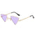 Fashion Geometric Pc Special-shaped Mirror Patchwork Full Frame Women's Sunglasses