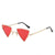 Fashion Geometric Pc Special-shaped Mirror Patchwork Full Frame Women's Sunglasses