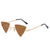 Fashion Geometric Pc Special-shaped Mirror Patchwork Full Frame Women's Sunglasses