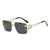 Fashion Geometric Pc Square Frameless Men's Sunglasses