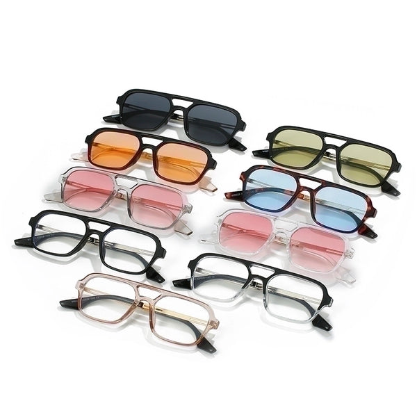 Fashion Geometric Pc Square Full Frame Women's Sunglasses