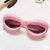 Fashion Geometric Pc Uv400 Resin Toad Glasses Full Frame Kids Sunglasses