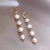 Fashion Geometric Pearl Plating Earrings 1 Pair