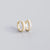 Fashion Geometric Plating Gem Earrings Ear Studs