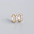 Fashion Geometric Plating Gem Earrings Ear Studs