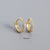 Fashion Geometric Plating Gem Earrings