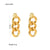 Fashion Geometric Plating Stainless Steel No Inlaid Gold Plated Earrings