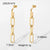 Fashion Geometric Plating Stainless Steel No Inlaid Gold Plated Earrings