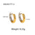 Fashion Geometric Plating Stainless Steel No Inlaid Gold Plated Earrings