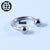 Fashion Geometric Polishing Titanium Steel Ear Studs