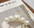 Fashion Geometric Resin Inlay Artificial Pearls Hair Claws