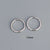 Fashion Geometric Silver Plating Hoop Earrings 1 Pair