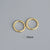 Fashion Geometric Silver Plating Hoop Earrings 1 Pair