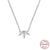 Fashion Geometric Square Silver Inlay Zircon Necklace