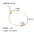 Fashion Geometric Stainless Steel Bracelets Gold Plated Zircon Stainless Steel Bracelets