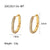 Fashion Geometric Stainless Steel Earrings Gold Plated Inlay Zircon Stainless Steel Earrings