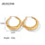 Fashion Geometric Stainless Steel Earrings Gold Plated Stainless Steel Earrings