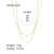 Fashion Geometric Stainless Steel Gold Plated Gold Plated Layered Necklaces