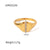 Fashion Geometric Stainless Steel Gold Plated Zircon Rings