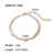 Fashion Geometric Stainless Steel Inlay Zircon Gold Plated Bracelets