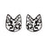 Fashion Geometric Stainless Steel Plating Ear Studs 1 Pair