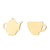 Fashion Geometric Stainless Steel Plating Ear Studs 1 Pair