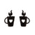 Fashion Geometric Stainless Steel Plating Ear Studs 1 Pair