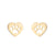 Fashion Geometric Stainless Steel Plating Ear Studs 1 Pair