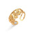 Fashion Geometric Stainless Steel Plating Gold Plated Open Ring