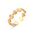 Fashion Geometric Stainless Steel Plating Gold Plated Open Ring