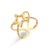 Fashion Geometric Stainless Steel Plating Gold Plated Open Ring