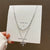 Fashion Geometric Stainless Steel Plating Inlay Zircon Necklace 1 Piece